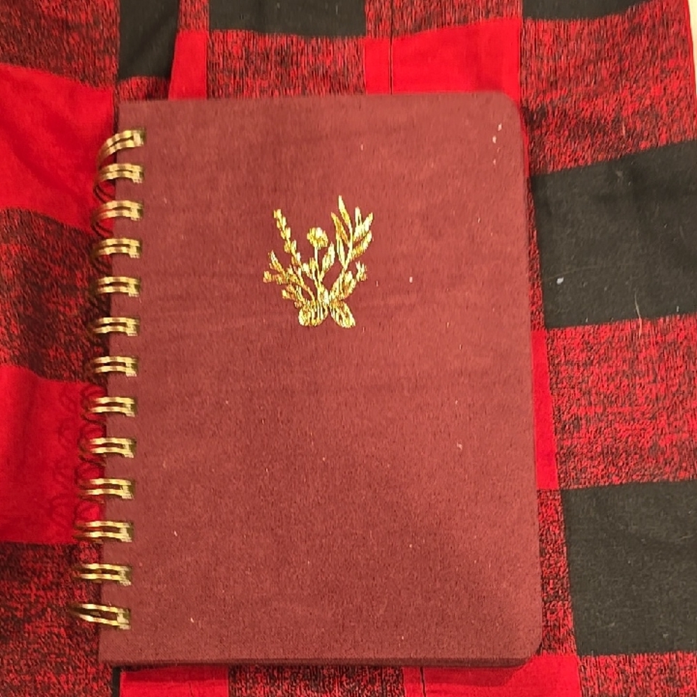 ❤️10/$10 New Burgundy Journal with Gold Detailing